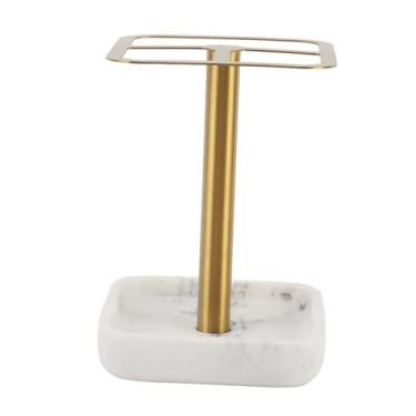 Imagem de Cryfokt Suporte para Escova de Dentes Em Aço Inoxidável 304, Sem Perfuração, Armazenamento de Pasta de Dente para Uso Familiar (Ouro)