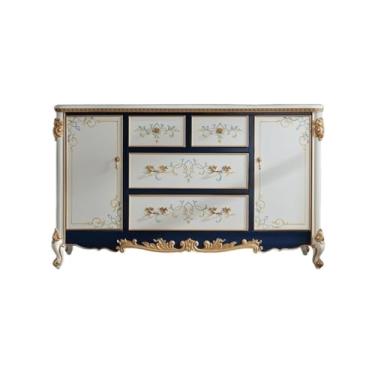 Imagem de Armário buffet de madeira maciça armários de armazenamento buffet de cozinha armários de armazenamento de restaurante aparadores de decoração de casa armários aparadores (B)