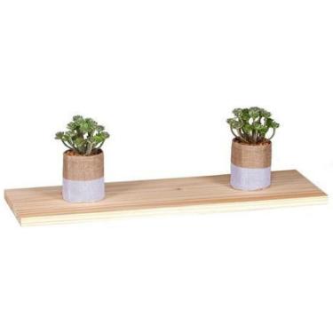 Imagem de Prateleira 60X20Cm Suporte Invisível Madeira Maciça Prancha