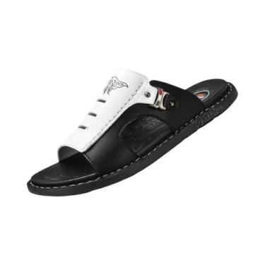 Imagem de Chinelos De Praia Masculinos Personalizados E Fashionáveis, Versão Cor