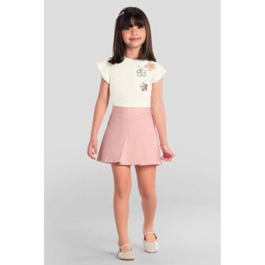 Imagem de Conjunto infantil menina bordado floral Mundi