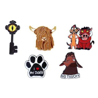 Imagem de Conjunto de alfinetes de broche Cartoon Animal Creative Alloy - Yiweis