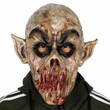 Imagem de Fantasia de Halloween com máscara facial completa de látex Horror Walk