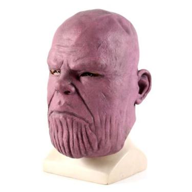 Imagem de Máscara Thanos Latex Full Face para festa à fantasia de cosplay - yiwe