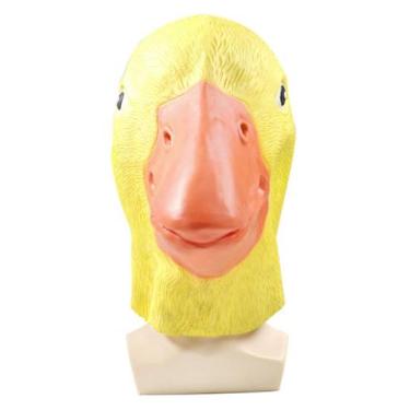 Imagem de Máscara de festa, látex de pato, rosto inteiro, adereços de cosplay - 