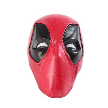 Imagem de Máscara de capacete Leather Deadpools Cosplay Halloween Creepy - yiwei