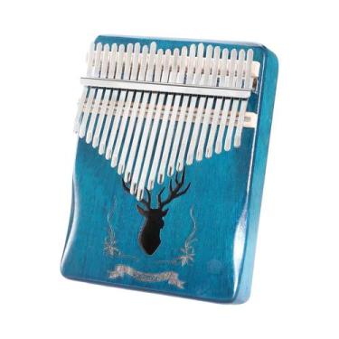 Imagem de Kalimba Portátil Profissional De 21 Teclas Afinadas Para Iniciantes E 