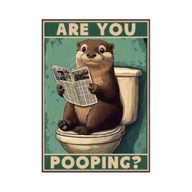 Imagem de Pôster De Lona Moderno Para Decoração De Sala De Estar: Animais Engraç