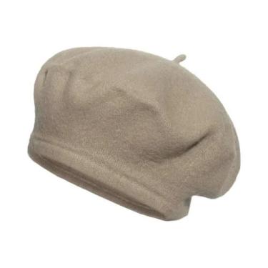 Imagem de Boina Feminina De Lã Grossa Multicolorida Para Inverno E Outono, Estil