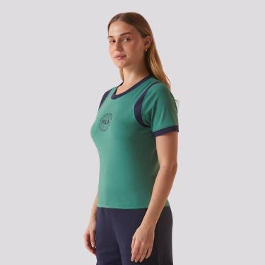 Imagem de Camiseta Fila Ribbed Letter Retrô Feminina-Feminino
