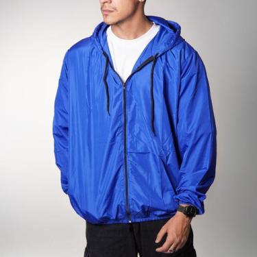 Imagem de Jaqueta Corta Vento Masculina Esportiva Impermeável Leve com Capuz Cas