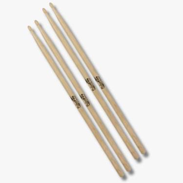 Imagem de Kit 2 Pares Baquetas PulseFire By Bravone 7a Para Bateria Tauari Profi
