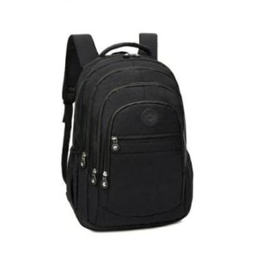 Imagem de Mochila Feminina Escolar Faculdade Espaço para Notebook Bolso Porta Garrafa Casual Colo...