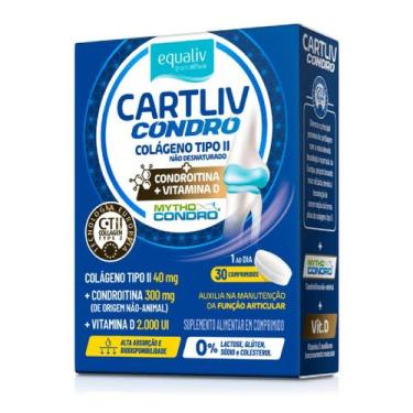 Imagem de Suplemento Cartliv Condro Colágeno Tipo II Com 30 Comprimidos - Equali