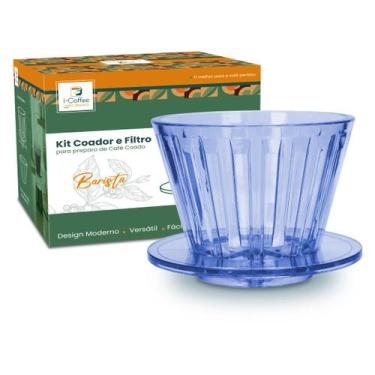 Imagem de Coador De Café V01 Médio V60 Premium Durável Fácil De Lavar Icoffee, A
