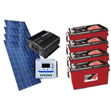 Imagem de Kit Gerador De Energia Solar 600wp - Gera Até 1740wh/dia