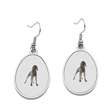 Imagem de Brincos Weimaraner 4 – Brincos pendentes para meninas – Presente de festa de aniversário dos namorados