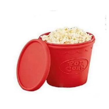 Imagem de Balde De Pipoca Silicone Vermelho