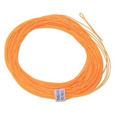 Imagem de Linha de pesca, linha de pesca com mosca, flutuador de nylon com acess¨®rio de equipamento de pesca de contrapeso de la?o soldado, cor dupla 2 la?os soldados carretel de linha de mosca(naranja), L