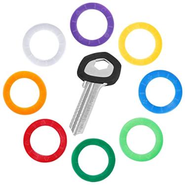 Imagem de Chaveiros Uniclife com etiquetas, chaveiro de plástico, anéis de codificação em 9 , 36PCS （1"）