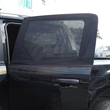 Imagem de PIUGILH 100% de proteção contra percevejos para Ford Ranger Shade malha respirável cortinas de carro porta/janela rede de janela de carro telas para acampamento - 2 peças