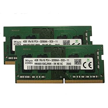Imagem de SK Hynix Módulo de memória RAM para laptop SODIMM DDR4 3200MHz PC4-25600 1,2V 1R x 16 SODIMM HMA854S6CJR6N-XN, pacote OEM