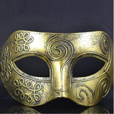 Imagem de Máscaras Fantasia Gladiador Romano Baile Carnaval Festas Eventos Cor Ouro
