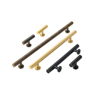 Imagem de Puxadores de móveis de bronze puxa guarda-roupa armário gaveta caixa de sapato botões de barra de vinho, l3070a, ab, m, china