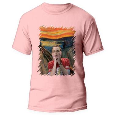 Imagem de Camiseta The Big Bang Theory Serie Nerd Sheldon Rosa 1 - Kamisetas Ota