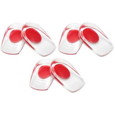 Imagem de Kit 3 Pares Calcanheiras palmilhas Gel Silicone Esporão - SWG, 35-39, 