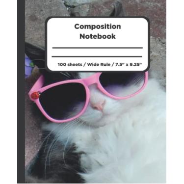 Imagem de Composition Notebook For Kids: It's Reading Time Wide Ruled Cool Pink Kitty Style