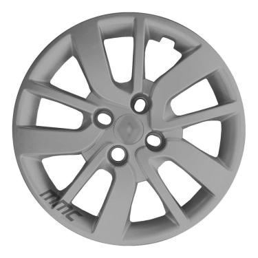 Imagem de 1X Calota Sandero Logan Aro 15 Grafite Com Logo Relevo 6005