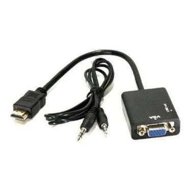 Imagem de Cabo Adaptador Hdmi Para Vga Para Tv Pc Notebook Monitor - N/A