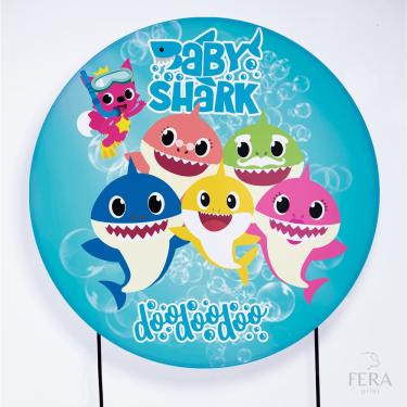 Imagem de Painel Decorativo para Festa 1,80x1,80 metros Vesti Fácil com Elástico Baby Shark - Fera Print