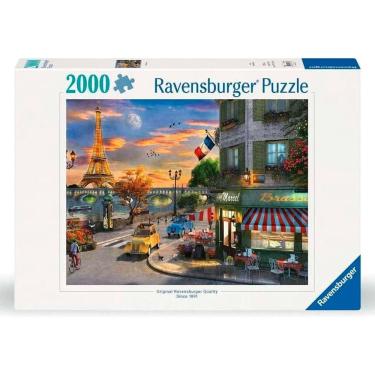 Imagem de Puzzle 2000 peças Pôr-do-sol em Paris - Importado - Ravensburger