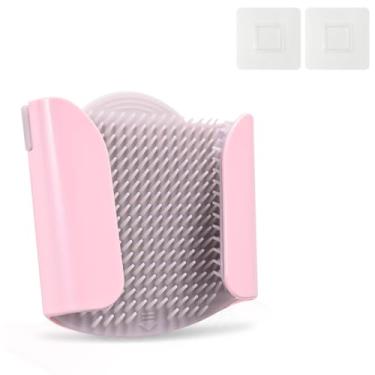 Imagem de Chaokant Coletor De Cabelo Para Parede Chuveiro - Sifão Reutilizável Protetor Ralo, Com Cerdas Silicone, Banheira Banheiro, Fácil Limpar E Removível, Rosa