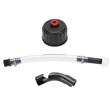 Imagem de AUNMAS Mangueira de Preenchimento de Combustível de Corrida Transparente e Kit de Tampa para Jarros LC2, Bico Rosqueado Universal, Tela, ABS e PVC Com Arados, Carros, Arruelas de