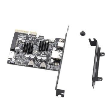 Imagem de Placa de expansão ASM3142+VL822, adaptador PCIe para USB 3.2 geração 2 10 Gbps PCI-E tipo-E tipo-E 19P/20P cartão de expansão