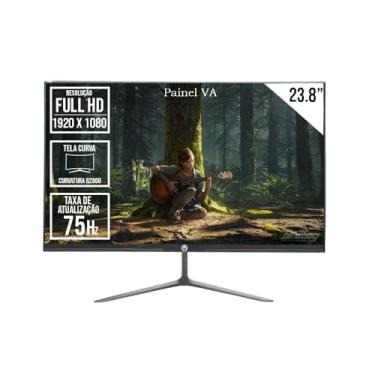 Imagem de Monitor 23.8" BPC 24WCF-75 Framless Curvo - Full HD - 5ms - 75Hz - HDMI/VGA