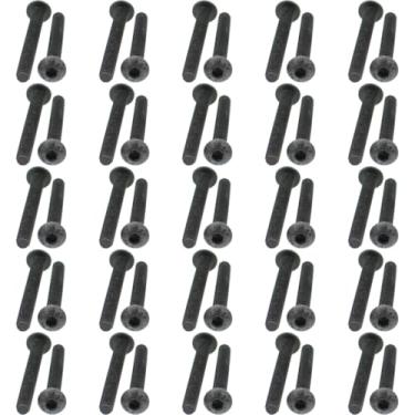 Imagem de Parafusos sextavados com cabeça de botão de liga de aço grau 10,9, M2.5X16, Black