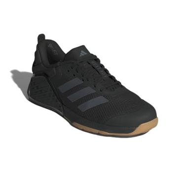Imagem de adidas Tênis de treinamento unissex adulto Dropset 3, Preto/Cinza/Goma, 15.5 Women/14.5 Men