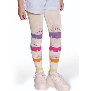 Imagem de Meia-Calça Infantil Selene 9560-002 Fio 80 Estampada Algodão T. P/G, M