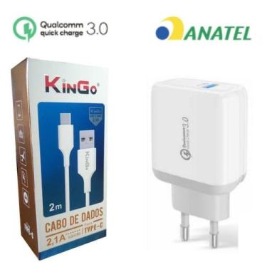 Imagem de Carregador 2 Metros Turbo para Samsung Galaxy A52 - Completo - Sumexr