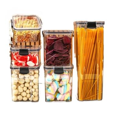 Imagem de Monte Seu Kit De Potes HerméTicos Para Mantimentos - Organizador De Cozinha Para Dispensa E ArmáRio(Kit 7-6 Potes)