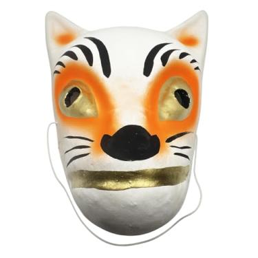 Imagem de SÖPÖSÖPÖ Fox Mask Japanese Traditional Festival Style – 1 piece x 8.66in (22cm) Made in Japan Cute Amulet Japanese style souvenir gift