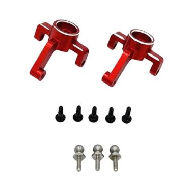 Imagem de Dynwave 2 peças de braço de direção dianteiro reforçado para carros e caminhões de modelismo Wltoys, escala 1:24, Vermelho E Argent