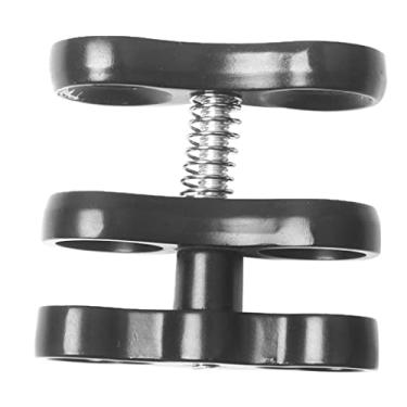 Imagem de Luzhengyang Suporte de braçadeira de braço de junta esférica de mergulho subaquático duplo para conector de clipe de borboleta de mergulho - rotação de 360 graus, liga de alumínio, equipamento de