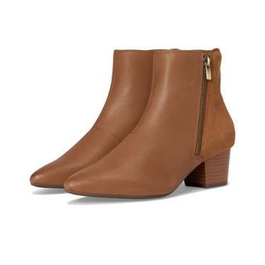 Imagem de Clarks Ellanie Vibe Bota feminina fashion, Couro castanho-acinzentado, 9.5 Wide