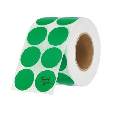 Imagem de PATIKIL 2000 etiquetas térmicas redondas, adesivos coloridos de 2,5 cm, etiquetas autoadesivas para impressão térmica, escritório, decoração de casa, diário, lista de tarefas, caderno de viagem, verde