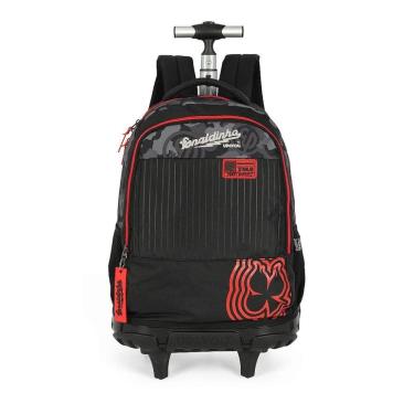 Imagem de Mochila de Rodinhas Com Alça Luxcel By Enaldinho Preto